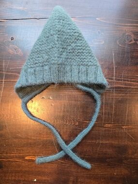 Hanna Andersson Knit Pixie Bonnet Hat - Sage Green - Size XXS - Pixie Pointed Bo